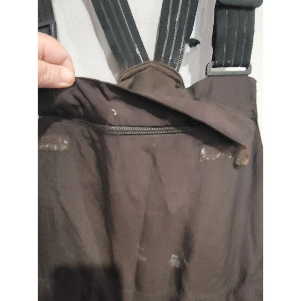 The North Face‎ HyVent Extreme Ski Pants Overalls Bib Brown Size Medium READ